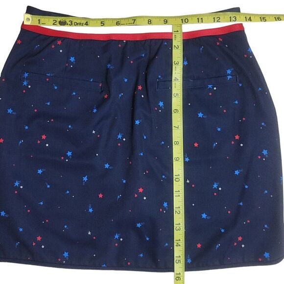 Lady Hagen Golf Skort Women Size XS UPF 50 Stars Patriotic Pull On Skirt NEW - Picture 9 of 13